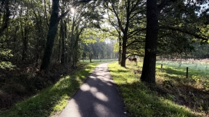 Eindhoven uit - laatste stukje verhard fietspad